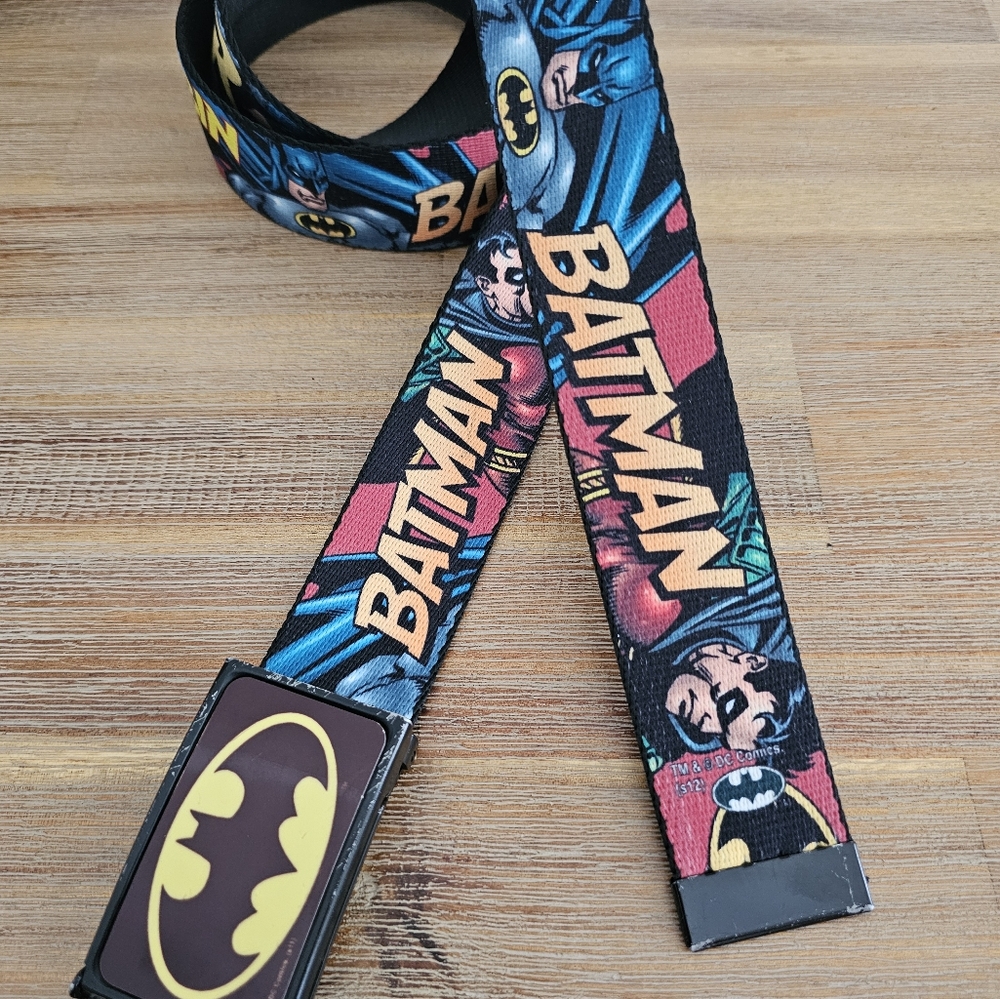DC COMICS BATMAN Lot of 2 Men's Adjustable Belts - Picture 6 of 6